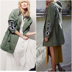 Free People | Embroidered Parka Jacket